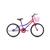 Bicicleta Bixy Aro 20 Infantil com Cesta Juvenil Rosa, Roxo