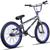 Bicicleta BMX PRO X Freelight Aro 20 Freio U-Brake com Rotor K7 Cog 9 Cromado/Roxo Cromado, Azul