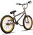 Bicicleta BMX PRO X Freelight Aro 20 Freio U-Brake com Rotor K7 Cog 9 Cromado/Roxo Cromado, Dourado