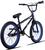 Bicicleta BMX PRO X Freelight Aro 20 Freio U-Brake com Rotor K7 Cog 9 Cromado/Roxo Preto, Azul