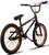 Bicicleta BMX PRO X Freelight Aro 20 Freio U-Brake com Rotor K7 Cog 9 Cromado/Roxo Preto, Dourado