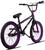 Bicicleta BMX PRO X Freelight Aro 20 Freio U-Brake com Rotor K7 Cog 9 Cromado/Roxo Preto, Roxo