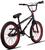 Bicicleta BMX PRO X Freelight Aro 20 Freio U-Brake com Rotor K7 Cog 9 Cromado/Roxo Preto, Vermelho