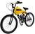 Bicicleta Caiçara Motor 80cc Carenagem  Amarelo