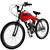 Bicicleta Caiçara Motor 80cc Carenagem  Vermelho