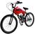 Bicicleta Caicara Motor 80cc Carenagem Vermelho