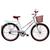 Bicicleta Cairu Aro 26 Cesta Feminino Personal Genova 311010 Branco