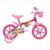 Bicicleta Cairu Infantil Flower Aro 12 Freio tambor Rosa, Branco lilly