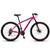 Bicicleta Colli Aro 29 Atalanta Alumínio Freio a Disco Cambio Traseiro Rosa neon