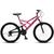 Bicicleta Colli Bike GPS 148 Aro 26 Dupla Suspensão 21 Marchas Freio V-Brake- Rosa Rosa neon