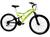 Bicicleta Colli Bike GPS Pro Aro 26 21 Marchas Dupla Suspensão Freio V-brake Amarelo neon