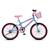 Bicicleta Colli Jully Aro 20 com Freio V-Brake e Cestinha - Azul Champanhe Azul Champanhe