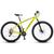 Bicicleta Colli Quadro em Alumínio 21 Marchas Aro 29 Freio a Disco Kit Shimano Amarelo neon