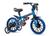 Bicicleta Criança Aro 12 Infantil Menino Menina Rodas Nathor Azul, Preto