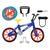 Bicicleta De Dedo Brinquedo Mini Bike Com Acessórios Radical - Art Brink Azul