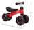 Bicicleta De Equilíbrio 4 Rodas Bebê Sem Pedal Infantil Vermelho