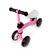 Bicicleta de equilíbrio infantil 4 rodas carrinho passeio mega compras Rosa