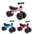 Bicicleta De Equilíbrio Infantil Para Bebê 4 Rodas Sem Pedal Buba Rosa