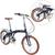 Bicicleta dobrável aro 20 com 6 marchas shimano quadro de aço - ECO+ - Durban Azul