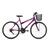 Bicicleta Donna Aro 26 18 Marchas com Cesta Free Action Violeta