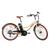 Bicicleta Elétrica Miami Aro 26 Retrô 350W 7.8Ah 6V Shimano Atrio - BI208_BW Bege