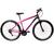 Bicicleta em Aço Carbono Preto e Rosa Aro 29 18v Marchas Freio V-Brake - Xnova Preto, Rosa
