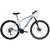 Bicicleta em Alumínio Aro 29 21v Marchas Shimano Freio Disco Suspensão com Trava - Xnova Branco, Azul