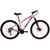 Bicicleta em Alumínio Aro 29 21v Marchas Shimano Freio Disco Suspensão com Trava - Xnova Branco, Rosa