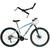 Bicicleta em Alumínio Attus Aro 29 21v Marchas Freio Disco Suspensão com Trava com Suporte de Parede Horizontal - Xnova Branco, Azul