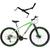 Bicicleta em Alumínio Attus Aro 29 21v Marchas Freio Disco Suspensão com Trava com Suporte de Parede Horizontal - Xnova Branco, Verde