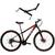 Bicicleta em Alumínio Attus Aro 29 21v Marchas Freio Disco Suspensão com Trava com Suporte de Parede Horizontal - Xnova Preto, Vermelho