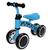 Bicicleta Equilibrio 4 Rodas Sem Pedal Bike Infantil 24kg Azul