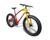 Bicicleta Fat Bike GTR-X Aro 26 Pneus 4.0 Freios a Disco Câmbios Shimano Vermelho, Laranja