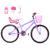 Bicicleta Feminina Aro 24 Aero + Kit Passeio e Cadeirinha Lilás, Rosa