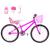 Bicicleta Feminina Aro 24 Aero + Kit Passeio e Cadeirinha Pink, Rosa