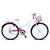 Bicicleta Feminina Aro 26 Passeio Forss Hello Com Cestinha Branco, Pink