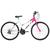 Bicicleta Feminina Aro 26 Ultra Bikes Bicolor Freio V-Brake Branco, Rosa