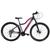 Bicicleta Feminina Aro 29 Aluminio Ksw Mwza 24v Freio a Disco Mecanico Passeio Urbano Preto, Rosa