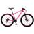 Bicicleta Feminina Aro 29 Drop Rs1 24v Freio Hidráulico Câmbio Shimano Acera Suspensão com Trava Rosa, Branco