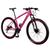 Bicicleta Feminina Aro 29 Drop Rs1 24v Freio Hidráulico Câmbio Shimano Acera Suspensão com Trava Rosa, Preto