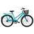Bicicleta Feminina Cairu Aro 26 com Cesta Personal Genova Azul tiffany