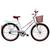 Bicicleta Feminina Cairu Aro 26 com Cesta Personal Genova Branco
