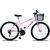 Bicicleta Feminina Forss Anny Aro 26 C/cestinha 18 Marchas Rosa