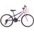 Bicicleta Feminina Infantil Aro 24 Wendy 18V Com Cestinha Violeta, Rosa