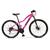 Bicicleta Fuji 21 Marchas Kit Shimano Tourney Quadro 15" Rebaixado em Alumínio Aro 29 TKZ Rosa neon, Rosa fucsia