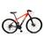 Bicicleta Fuji TKZ 21 Velocidades Kit Shimano Tourney Quadro 17” em Alumínio Aro 29 Laranja, Preto