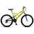 Bicicleta GPS Aro 26 Aço 21 Marchas Dupla Suspensão Freio V-Brake Amarelo Neon - Colli Bike Amarelo neon