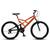 Bicicleta GPS Aro 26 Aço 21 Marchas Dupla Suspensão Freio V-Brake Laranja Neon - Colli Bike Laranja neon