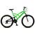 Bicicleta GPS Aro 26 Aero 21 Marchas Freios V-Brake em Aço Carbono - Colli Bike Verde neon