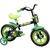 Bicicleta Infantil Aro 12 Bike Para Meninas E Meninos Verde, Preto